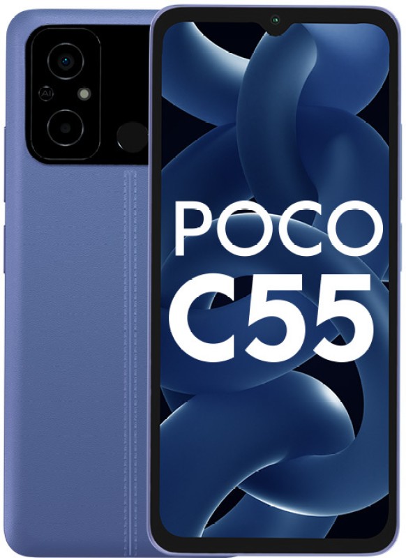 POCO C55 (Cool Blue, 64 GB)(4 GB RAM)