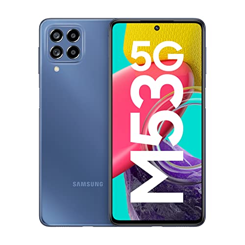 Samsung Galaxy M53 5G (Deep Ocean Blue, 6GB, 128GB Storage) | 108MP | sAmoled+ 120Hz | 12GB RAM with RAM Plus | Travel Adapter to be Purchased Separately